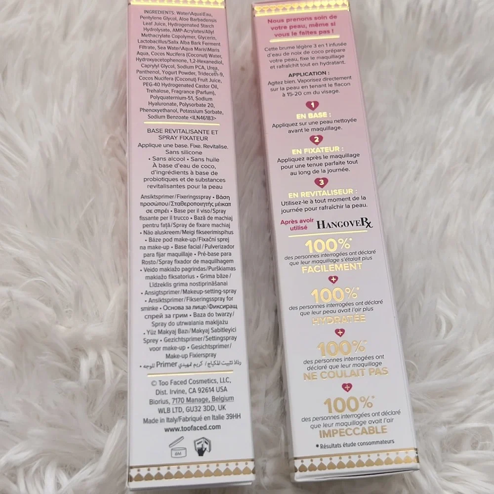 Too Faced HangoveRX 3-In-1 Replenishing Primer & Setting Spray NIB